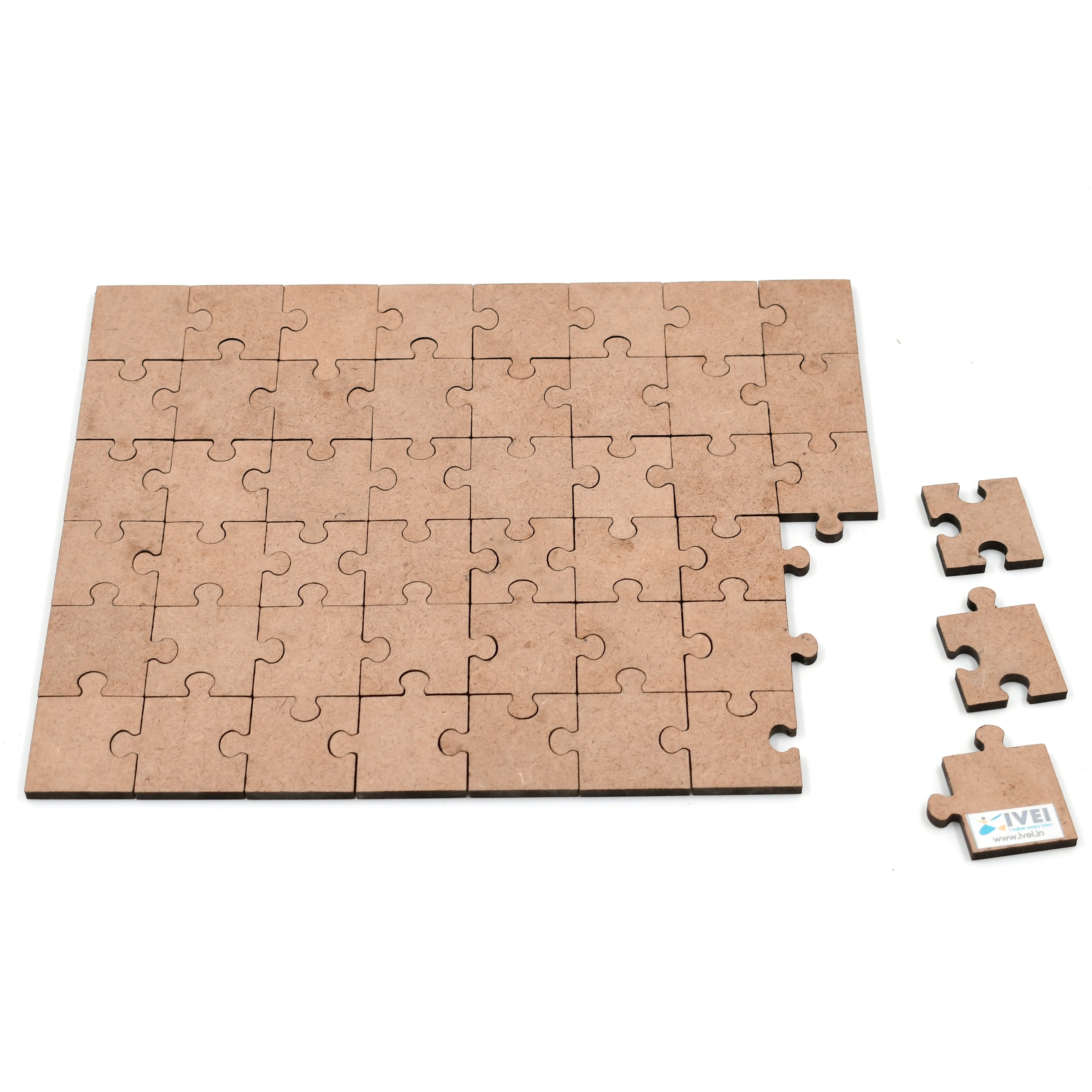 48 Pack Blank Puzzles to Draw On, 6 x 8 Inch Puzzle Pieces for DIY